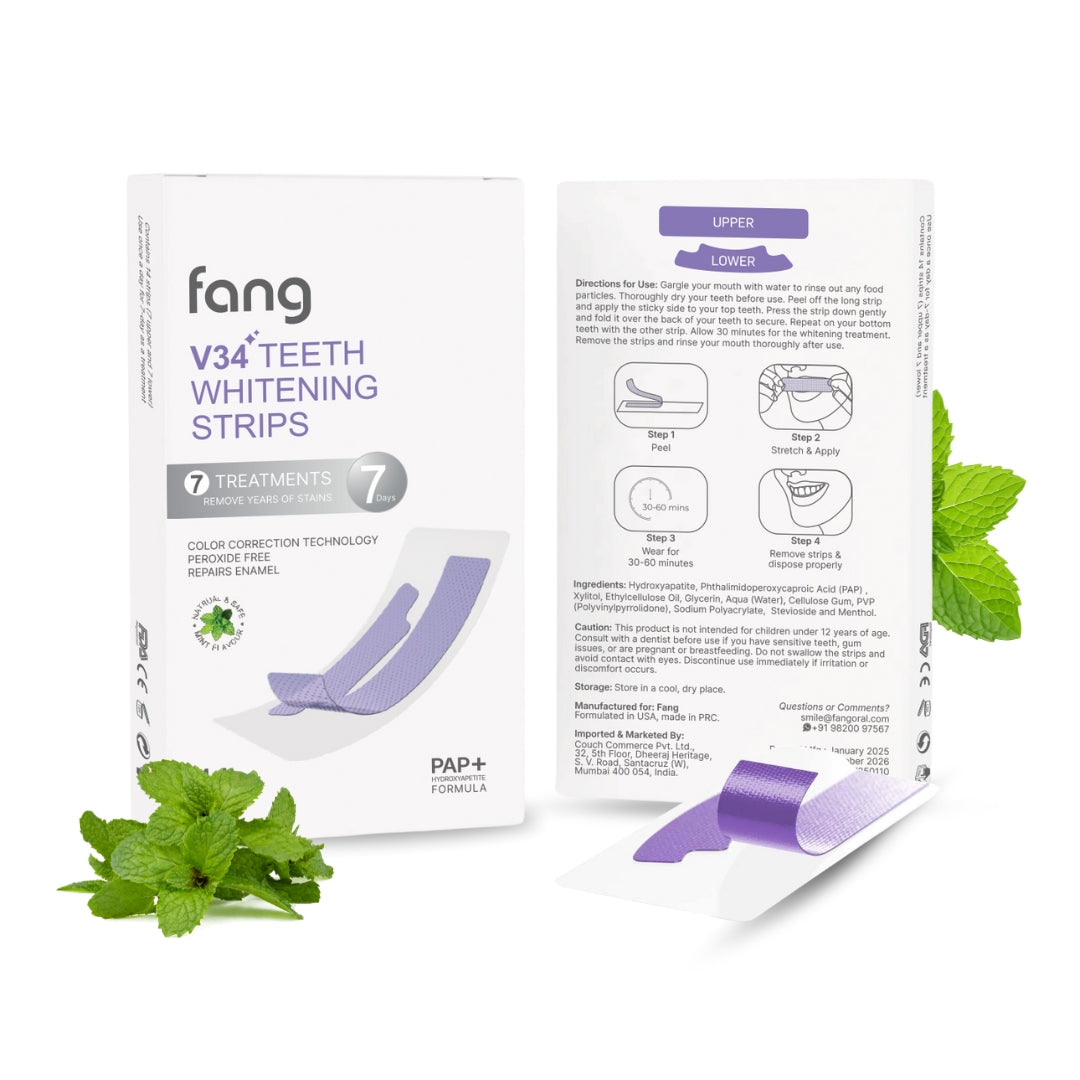 Fang® At-Home Teeth Whitening Strips v34 for Sensitive teeth