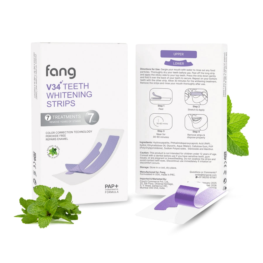 Fang® At-Home Teeth Whitening Strips v34 for Sensitive teeth