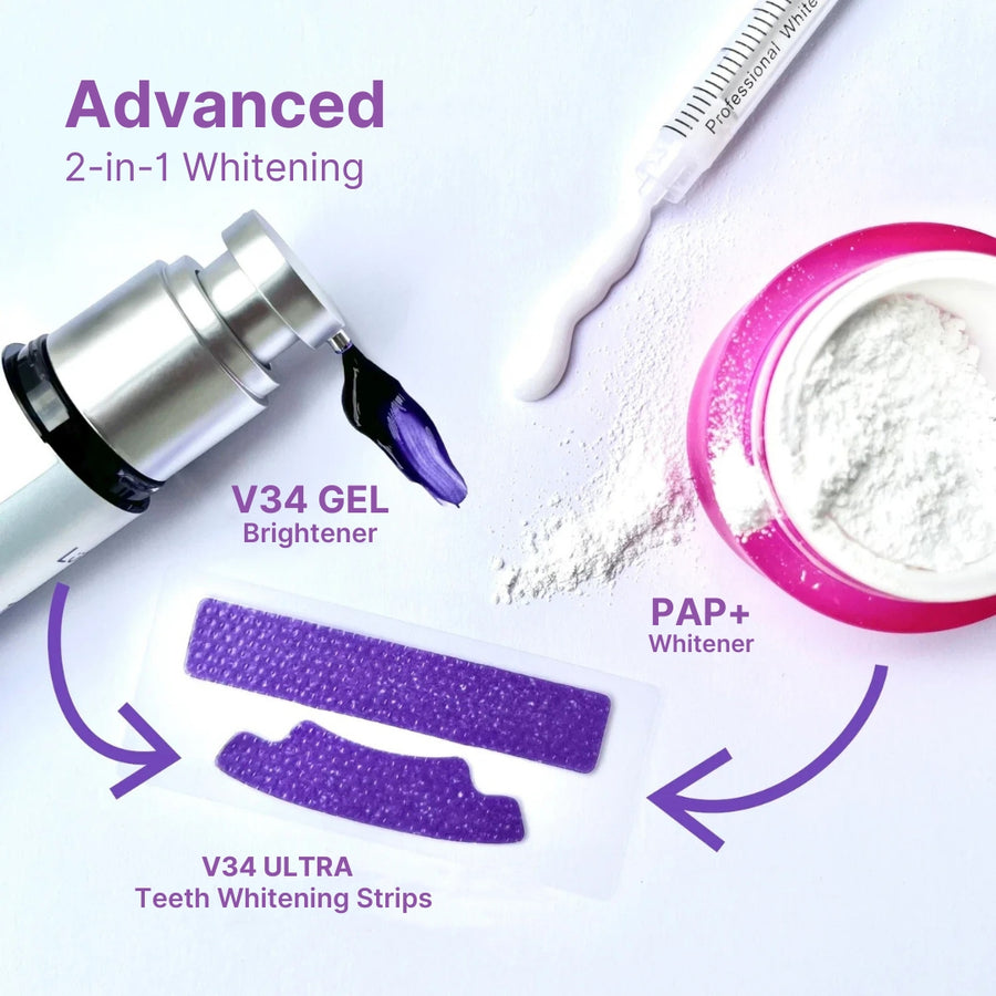 Fang® At-Home Teeth Whitening Strips v34 for Sensitive teeth